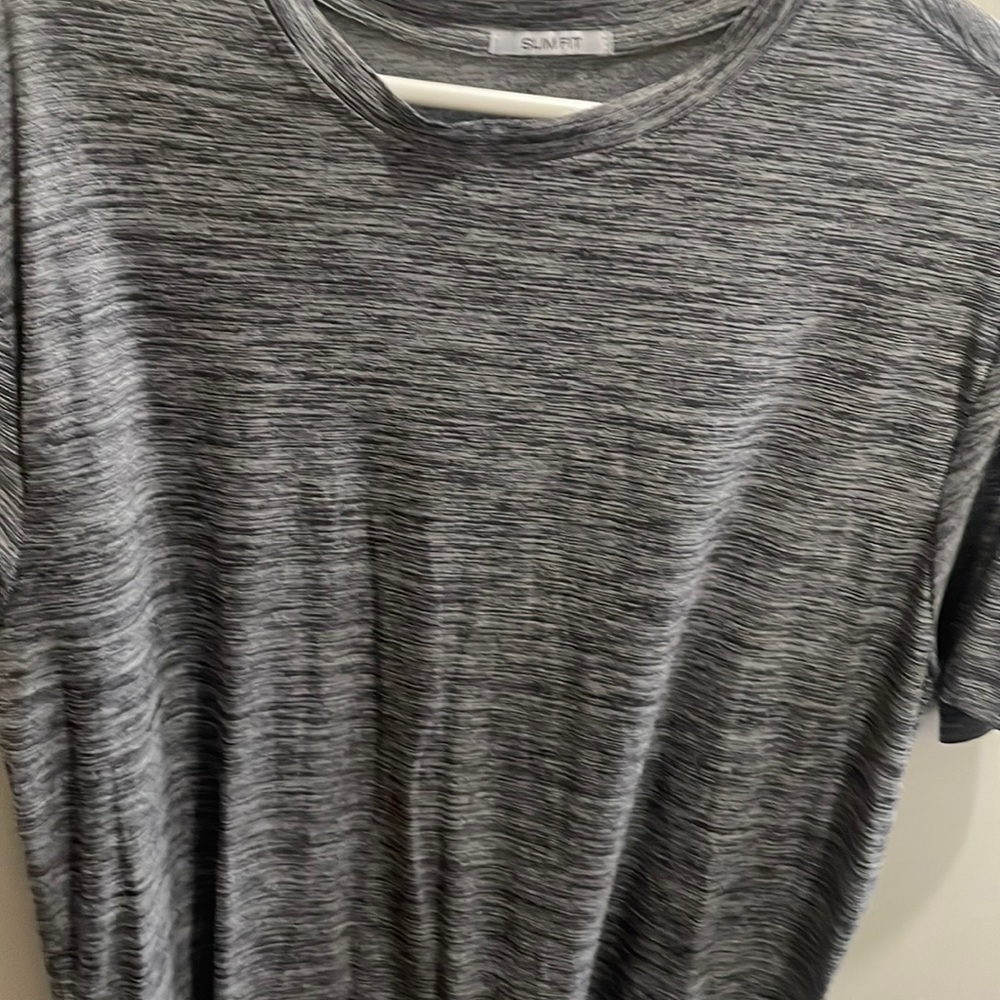 Gray - rugby - slim fit - L shirt